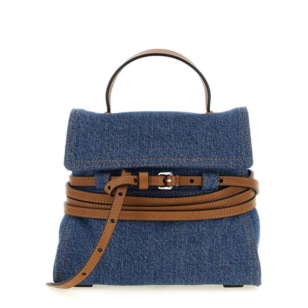 Moschino Blue Cotton Women's Handbag